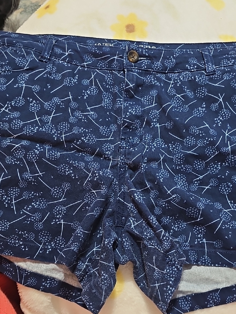 a.n.a Navy Blue Floral Print Women’s Shorts